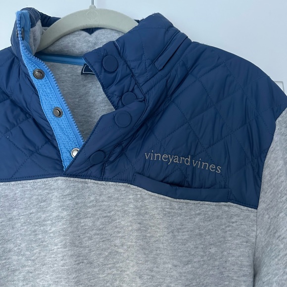 Vineyard Vines Men’s Performance Snap Placket Shep Shirt Gray Heather - Picture 4 of 5